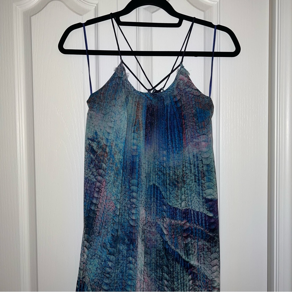 THRIFTED Peacock Sundress